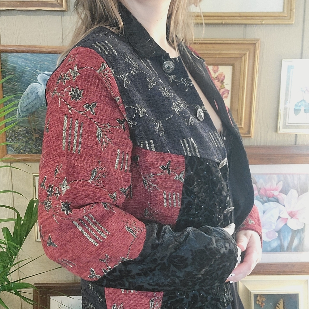 Vintage Lightweight Maximalist Patchwork Jacket Size xl